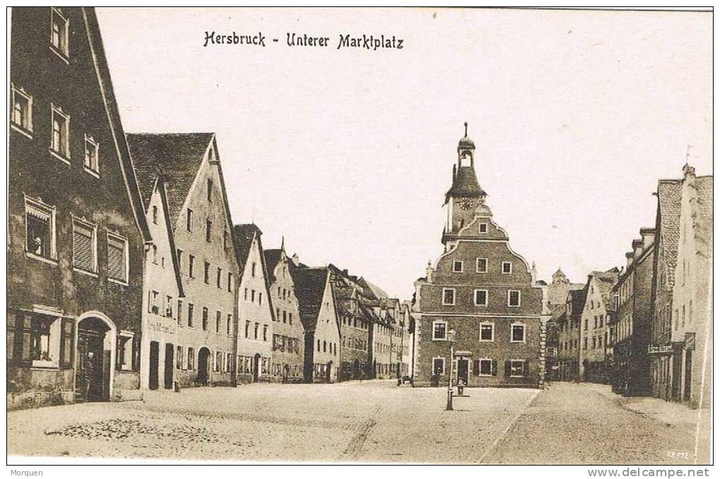 10645. Postal HERSBRUCK (Bayern)  Mitelfranken.  Marktplatz - Hersbruck