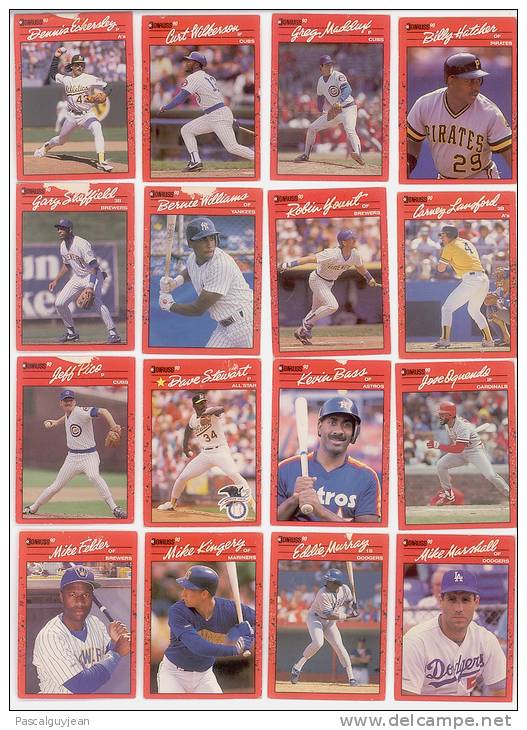 49 BASEBALL DONRUSS 90 - Konvolute