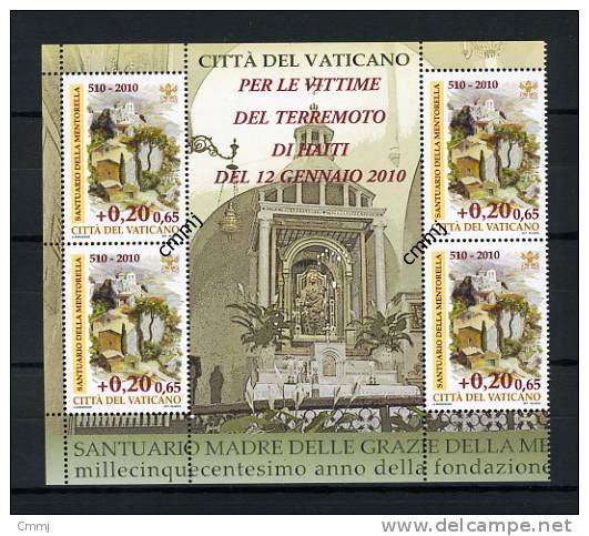 2010 - VATICANO - VATIKAN - VATICAN - VATICAAN - Sass. Nr.  ??? - MNH - Mint - Santuario Mentorella Per Haiti - Ungebraucht