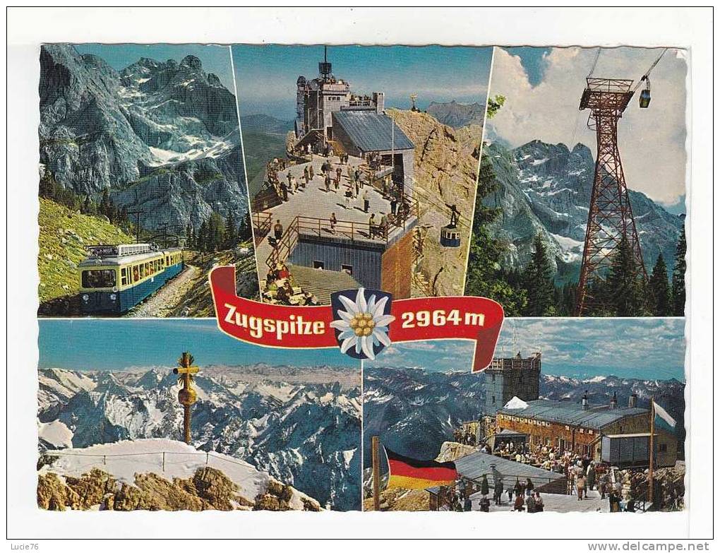 ZUGSPITZE  - 4 Vues   : Zahnadbahn Gegen Zugspitze, GipfelStation, Bayer, Zugspitzseilbahn An Der Stutze II, Ostgipfel, - Zugspitze