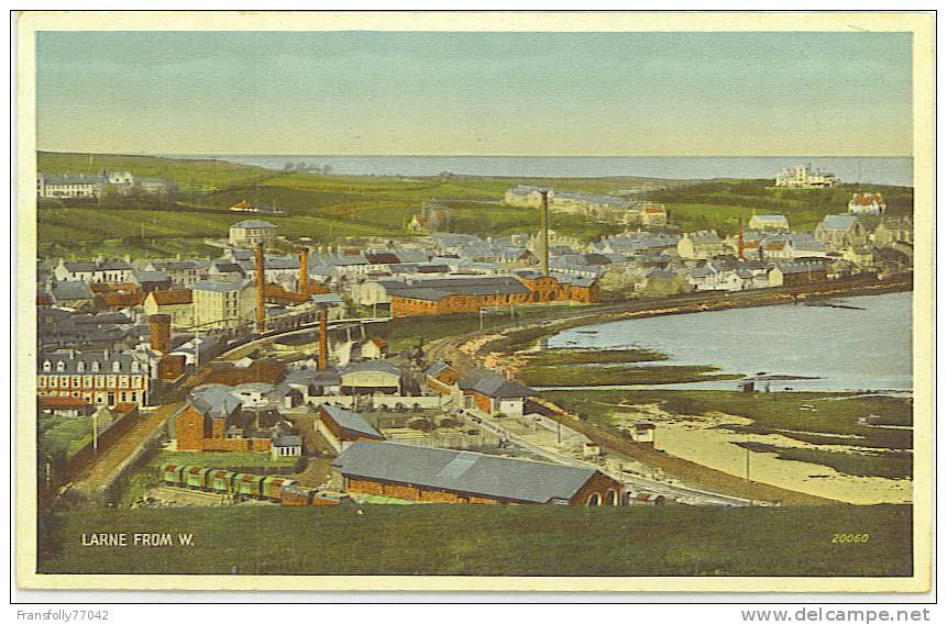 IRELAND - COUNTY ANTRIM - LARNE - PANORAMA - FROM THE WEST - Antrim