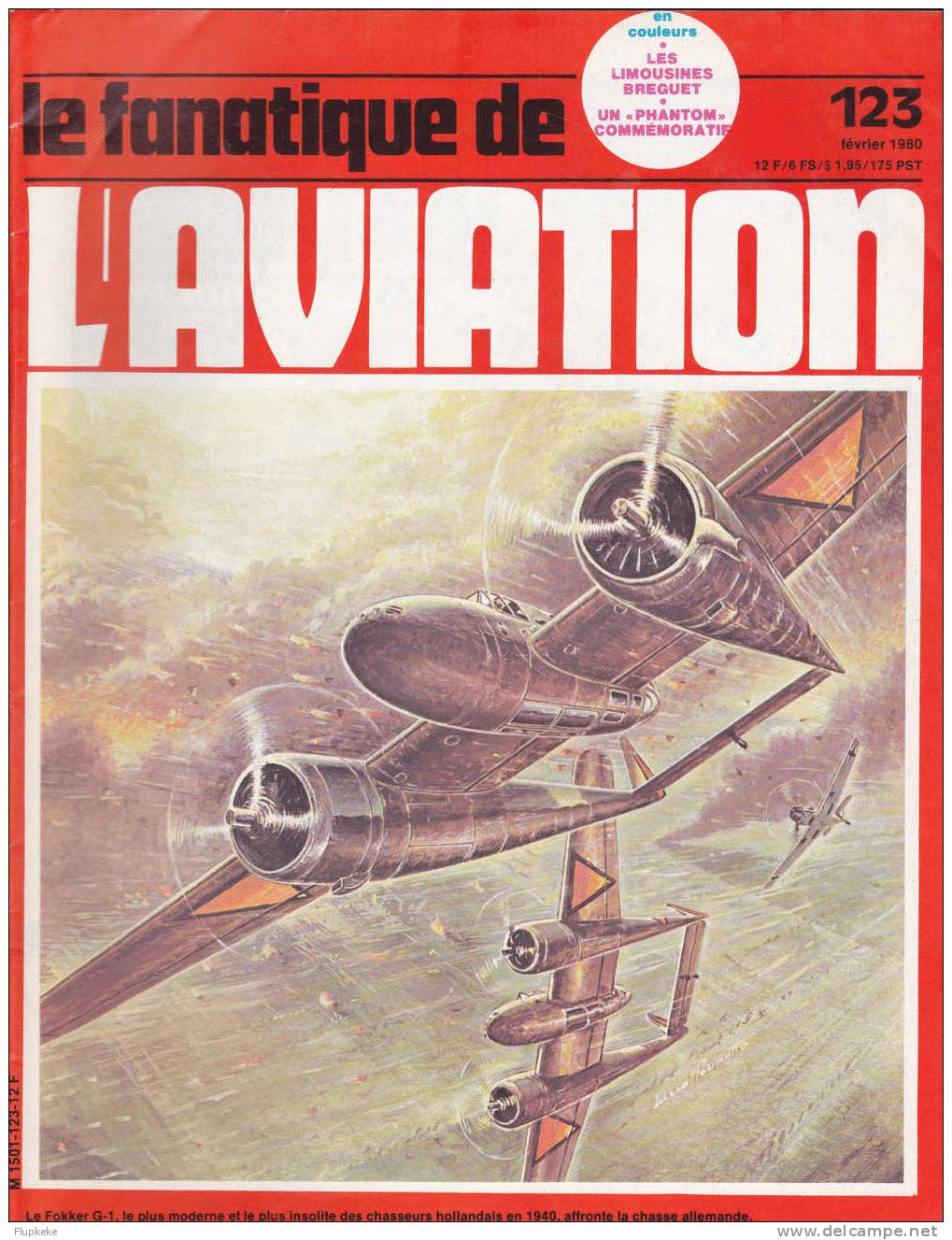 Le Fanatique De L´Aviation 123 Février 1980 - Luftfahrt & Flugwesen