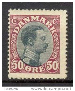 Denmark 1919 Mi. 105  50 Ø King König Christian X MH - Ongebruikt