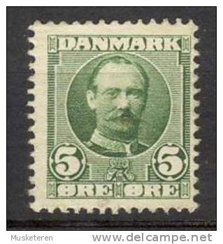 Denmark 1907 Mi. 53  5 Ø King König Frederik VIII  MNG - Ungebraucht