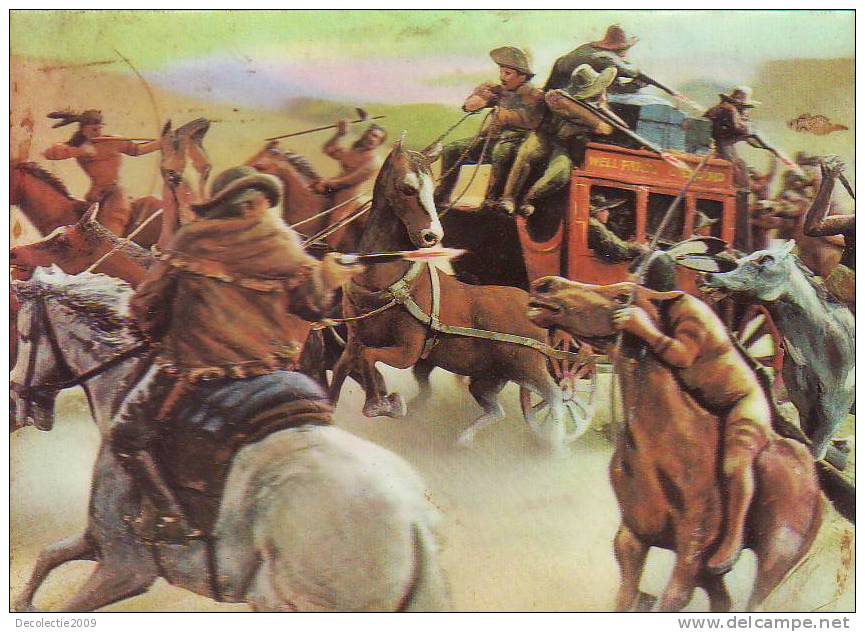 PN12 Cartes Stereoscopiques 3d Card Western Scene  Used  PPC Good Shape - Cartes Stéréoscopiques