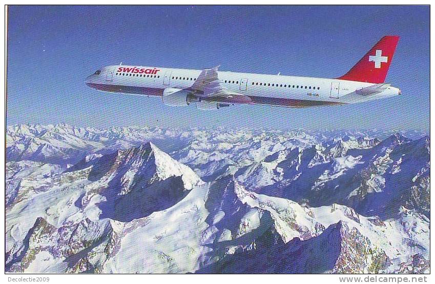 PN6 Switzerland Swissair Airbus A321-111 Not Used PPC Good Shape - 1946-....: Era Moderna