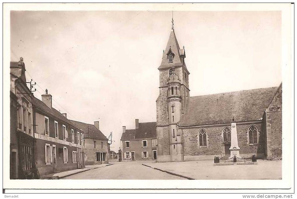 MAROLLES LES BRAULTS .. PLACE DE L'EGLISE - Marolles-les-Braults