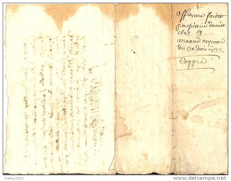 Document 1733 - Cachets Généralité