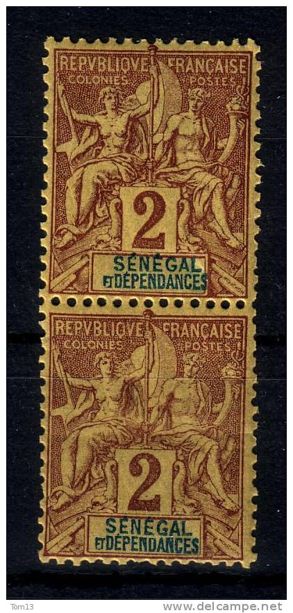 Sénégal   N° 9  Neuf **  Paire - Unused Stamps