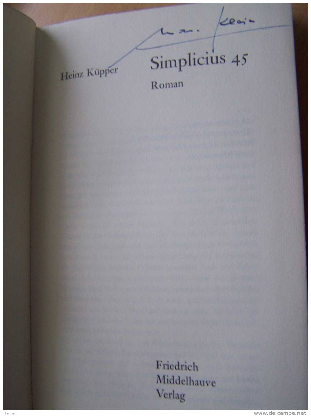 Heinz Küpper-Simplicius 45-jugend-1933-45 Krieg Nazi- - Autores Alemanes