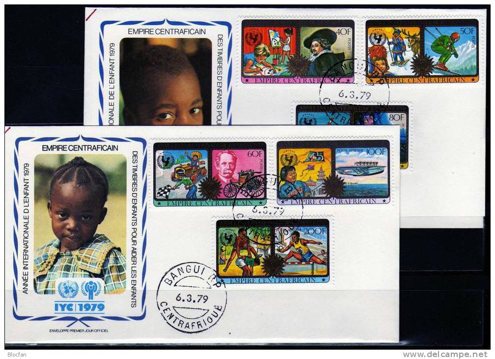 UNO Jahr Des Kindes 1979 Erfindungen Zentralafrika 606/1 Plus Block 49 Auf 3FDC 8€ - Albert Einstein