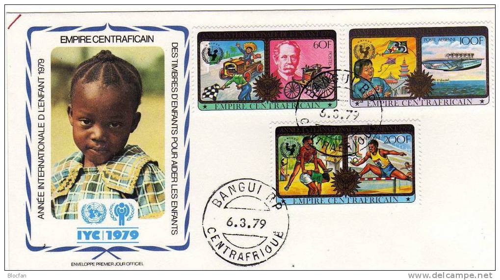 UNO Jahr Des Kindes 1979 Erfindungen Zentralafrika 606/1 Plus Block 49 Auf 3FDC 8€ - Albert Einstein