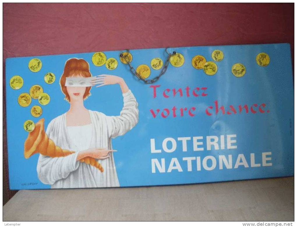 LOTERIE NATIONALE - Plaques En Tôle (après 1960)