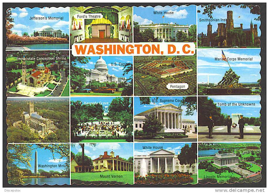 A493 Washington´s Monuments - USA - Monument, Monumento - Washington DC