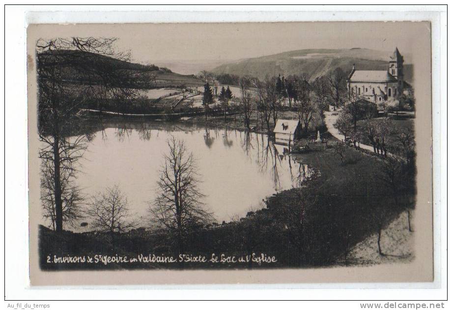 ENVIRONS DE SAINT-GEOIRE EN VALDAINE , SAINT SIXTE , LE LAC ET L´EGLISE - Autres & Non Classés