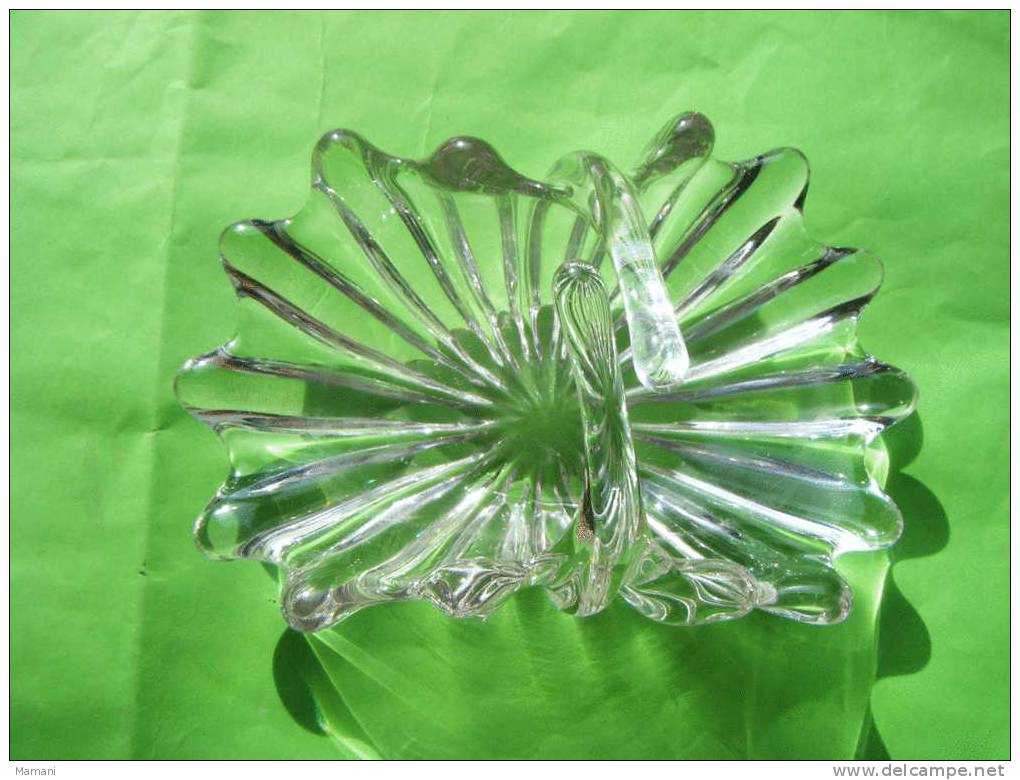 Vide Poche En Forme De Panier -longueur 16 Cm -hauteur 8cm - Glass & Crystal