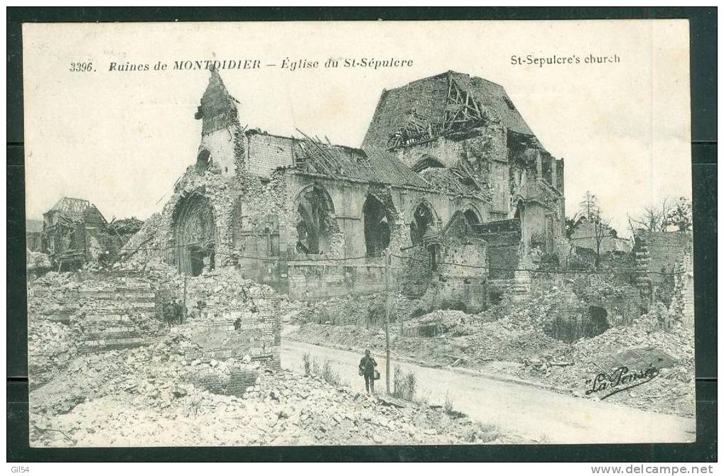 Ruines De MONTDIDIER - Eglise Du Saint Sépulcre- QN24 - Montdidier