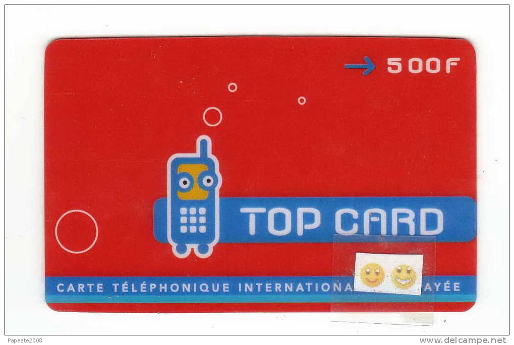 Polynésie Française - TOP CARD - Carte Prépayée  / 500 FCFP - LUXE - French Polynesia