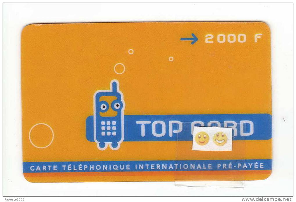 Polynésie Française - TOP CARD - Carte Prépayée / 2 000 FCFP - LUXE - French Polynesia