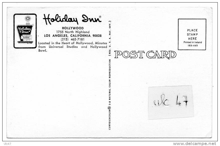 - LOS ANGELES, CALIFORNIA - Holiday Inn. - POSTCARD - - Los Angeles