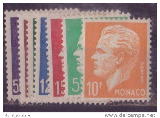 MONACO N° 344/350* NEUF AVEC CHARNIERE - Andere & Zonder Classificatie