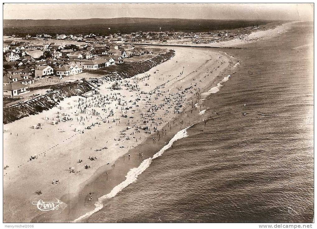 Mimizan Plage ( Landes) Vue Aérienne , Photo Combier - Mimizan Plage