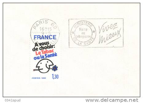 1980  France  75 Paris 69   Tabac Tabacco Tobacco - Tobacco