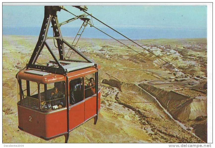 PN4 Chemin De Fer Masada The Cableway Funiculaire Not Used  PPC Good Shape - Funicular Railway