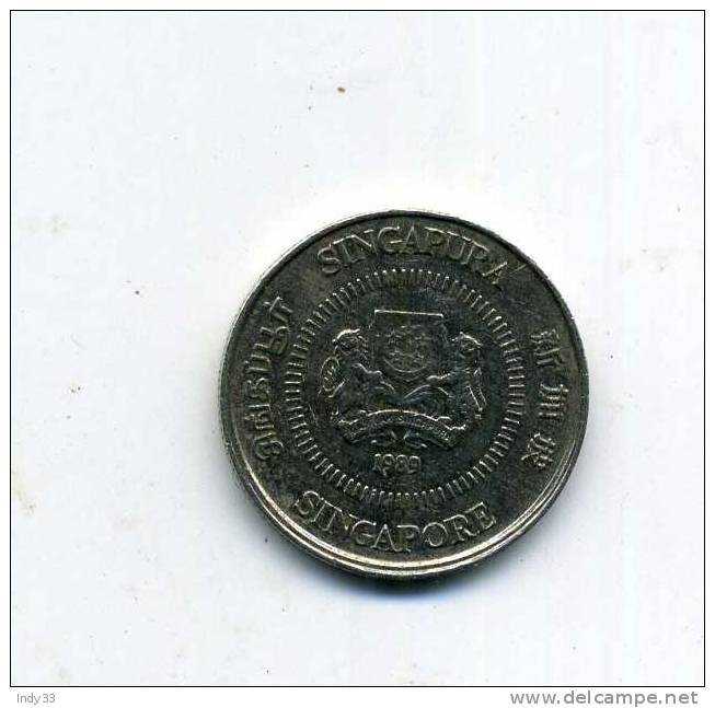 - MONNAIE SINGAPOUR . 10 C. 1989 - Singapour