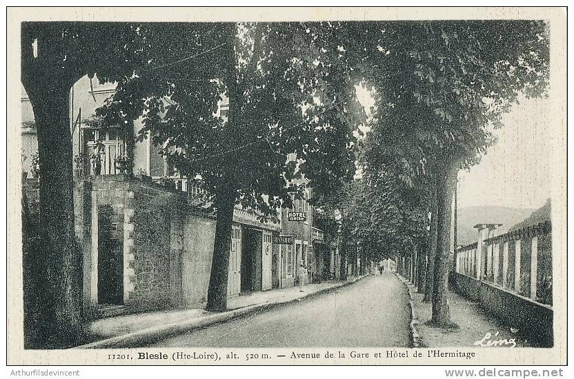 BLESLE Avenue De La Gare  Et L´Hotel - Blesle