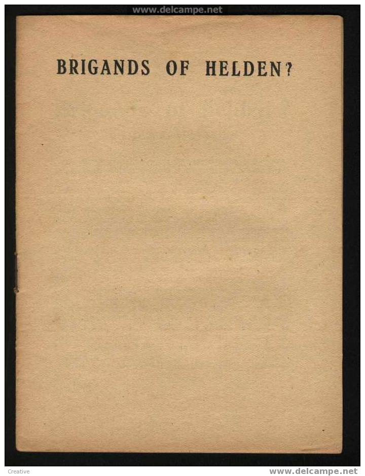 VLAAMSCHE FILMKES NR195 BRIGANDS OF HELDEN    JOHAN VERHEYDEN   +-1931 - Antiguos