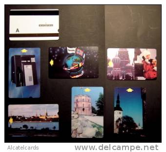 Russia And Baltic Republics 1993 A Serie Of 5 Demo Cards And 1 Complementary - Collections
