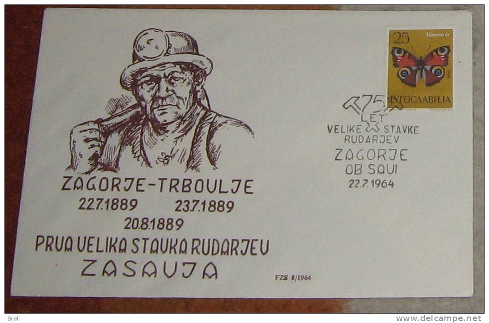 Jugoslavia-today Slovenia, Souvenir Cover With Cancell Zagorje Ob Savi,1964..interesant - Slovenië