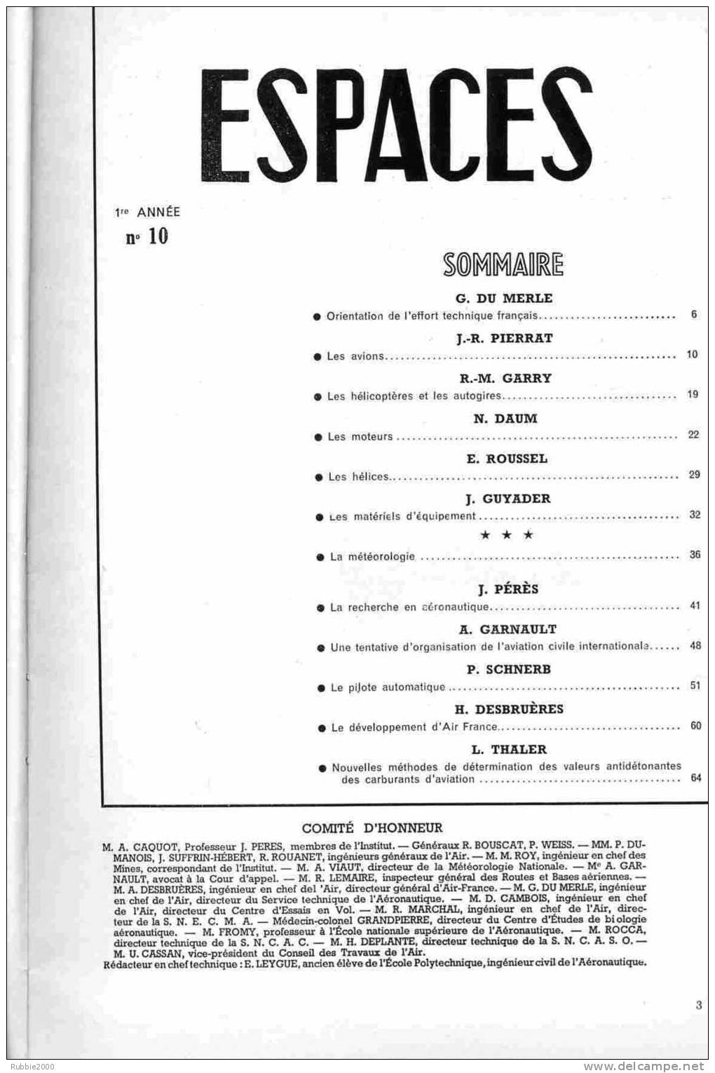 AVIATION 1946 EPACES EXPOSITION INTERNATIONALE AERONOTIQUE HELICOPTERE AUTOGIRE AIR FRANCE METEOROLOGIE HELICE - AeroAirplanes