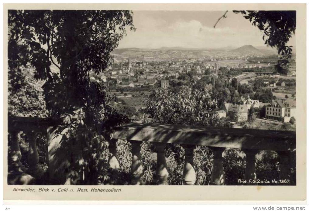 Bad Neuenahr - AHRWEILER. Blick Vom Café Und Restaurant Hohenzollern - Bad Neuenahr-Ahrweiler