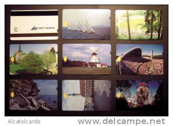 Estonia: Second Edition C Serie Of 8 Cards Used, Were Loaded With 190 EEK Per Card. - Estonia