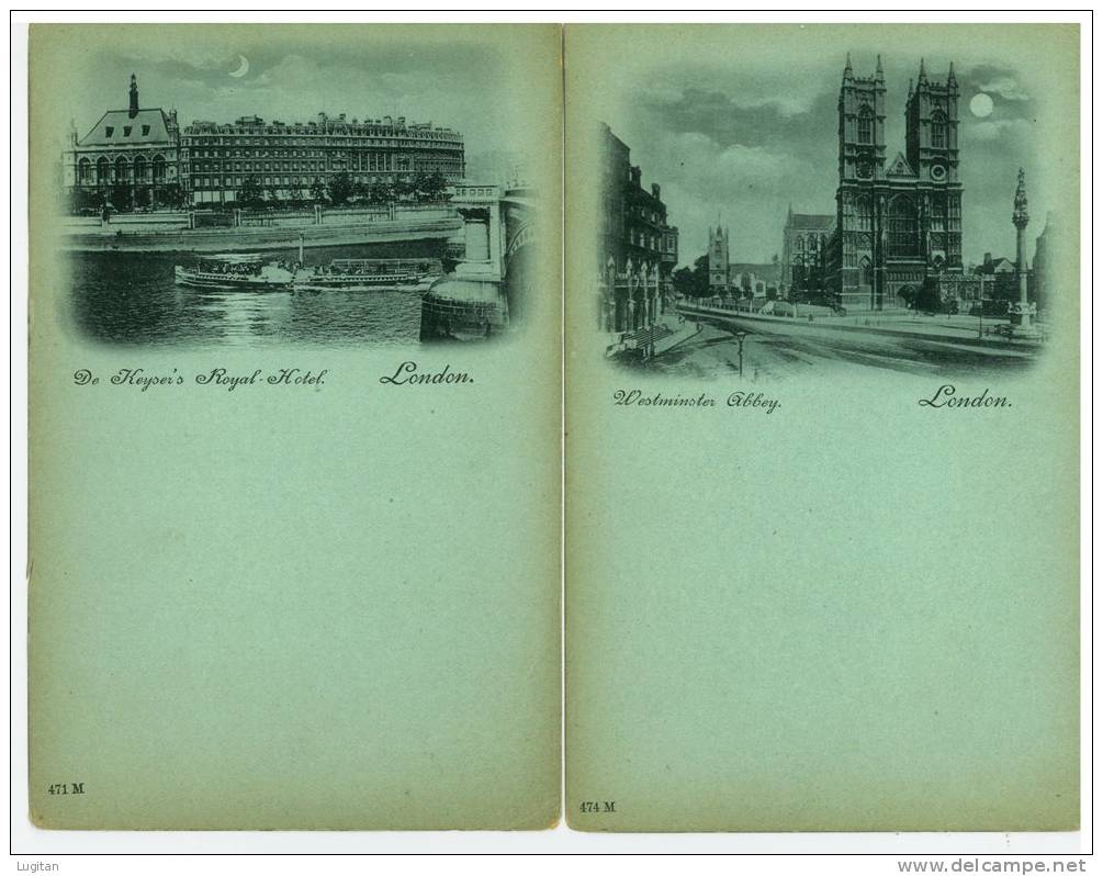 Cartoline - LONDON - Londra - De Keyper's Royal Hotel - Westminster Abbey - Animate - Anni '10 - Westminster Abbey