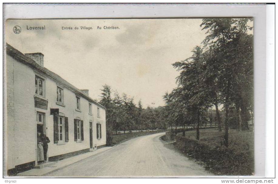 Loverval   Entrée Du Village.  Au Chéribon - Gerpinnes