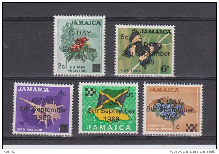 Jamaïque YT 289/301 ** : Série Courante En Monnaie Décimale - 1969 - Jamaica (1962-...)