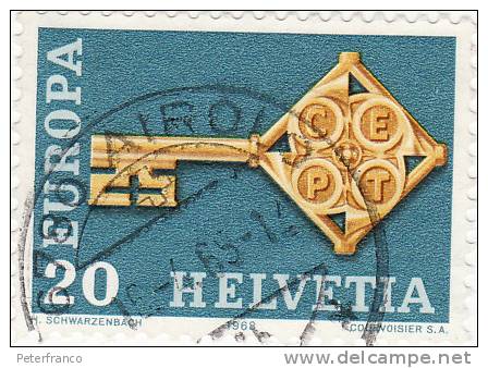 1968 Svizzera - Europa - 1968