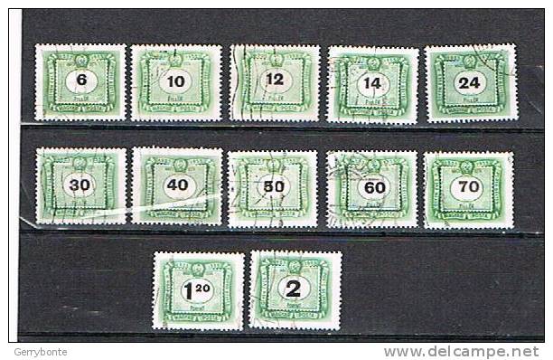 HONGRIE:PETIT LOT TIMBRES TAXE-12 TIMBRES DIFF. OBLITERES-ANNEE 1953 - Port Dû (Taxe)