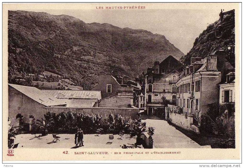 SAINT SAUVEUR, Calle Mayor, ( Francia), Postal, Post Card, Postkarte - Luz Saint Sauveur