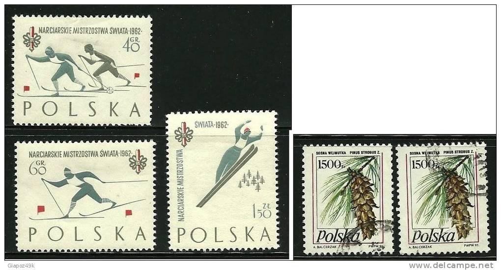 ● POLONIA 1962 - SPORT / PIGNE - N. 1294 / 96 * - Cat. ? € - Lotto N. 928 /33 - Nuevos