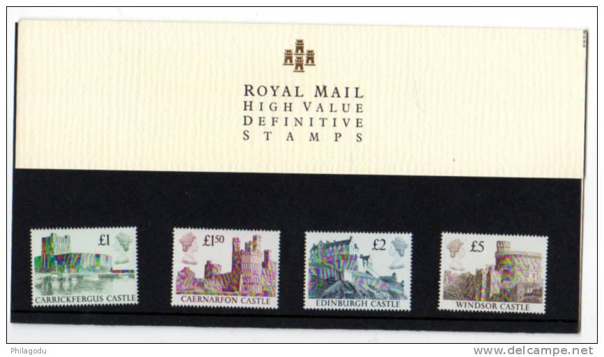 G-B.  1988, Châteaux Britanniques, 1340 / 1343 **, Avec La Notice, Cote 70 €, - Unused Stamps