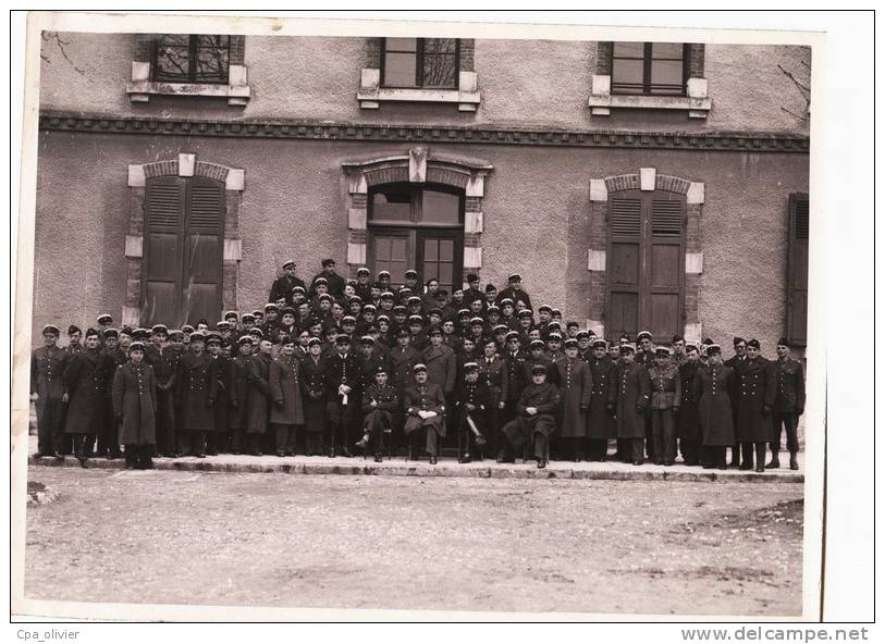 MIL Photo 18x24, Gendarmerie?, Groupe, Officiers, Caserne, Régiment, Mazéas, Photo ABC Paris IXème *** A IDENTIFIER *** - Guerre, Militaire