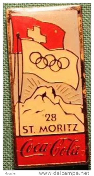 JEUX OLYMPIQUES SAINT MORITZ 1928  COCA-COLA - Olympische Spiele