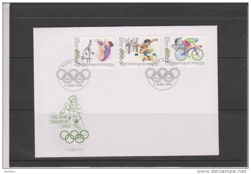 Sports - Cyclisme - Athlétisme - Saut De Haies - Liechtenstein - Lettre De 1996 - Ciclismo