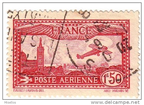 Aéreo Nº 5  1.50 F. Carmin - 1927-1959 Oblitérés