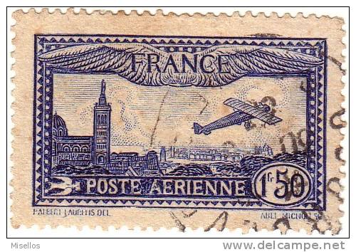 Aéreo Nº 6  1.50 F. Azul, Cachet.-- - 1927-1959 Oblitérés