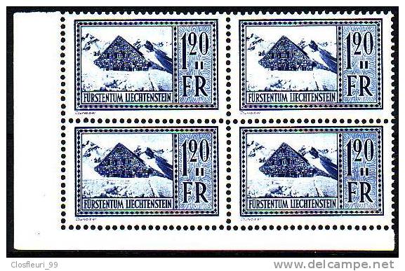 Pfälzerhütte Auf Dem Bettlerjoch - 1933-1936 / Neuf ** En Bloc De Quatre / Viererblock. - Unused Stamps